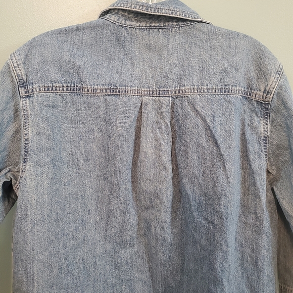 J.Jill Denim Out Of The Blue Button Down Medium - Picture 5 of 5